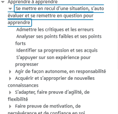 Domaines et compétences du référentiel